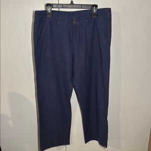 PATAGONIA Women’s Blue Hemp/Cotton Pants, Like Linen Size 12